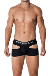 PPU 2104 Badehose mit offenem Rücken, Farbe Schwarz